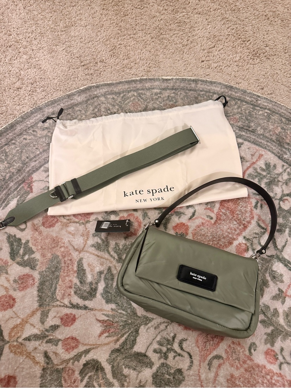Kate Spade lola puffy cross body bag with Removable Strap